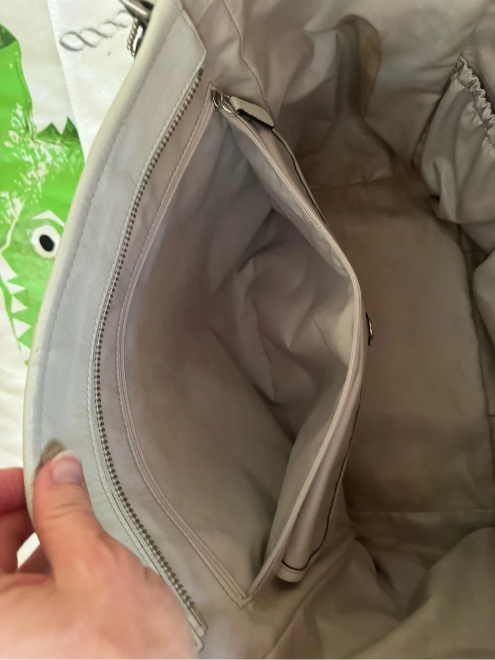 Coach Diaper Bag in Saffiano Leather. Includes changing mat and dust bag